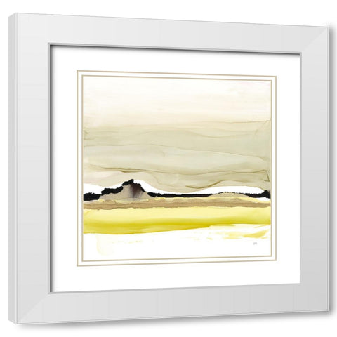 Citruscape I White Modern Wood Framed Art Print with Double Matting by Paschke, Chris