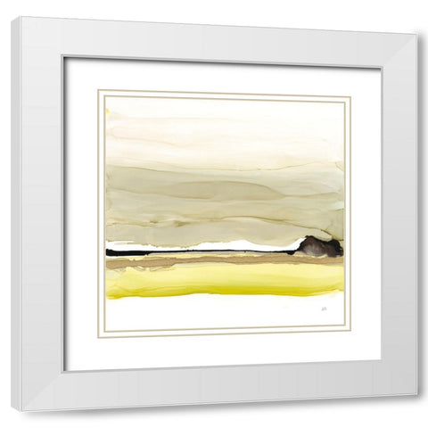 Citruscape II White Modern Wood Framed Art Print with Double Matting by Paschke, Chris