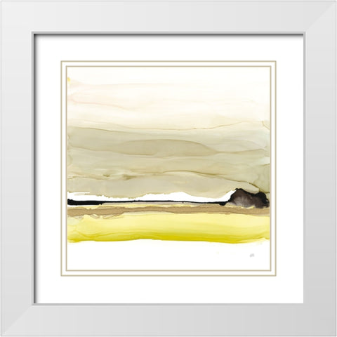 Citruscape II White Modern Wood Framed Art Print with Double Matting by Paschke, Chris