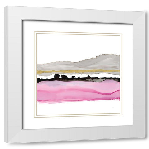 Iced Sherbetscape I White Modern Wood Framed Art Print with Double Matting by Paschke, Chris