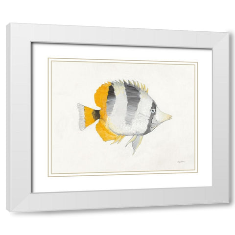 Ocean Life II White Modern Wood Framed Art Print with Double Matting by Tillmon, Avery