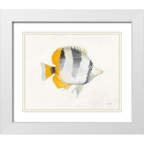 Ocean Life II White Modern Wood Framed Art Print with Double Matting by Tillmon, Avery