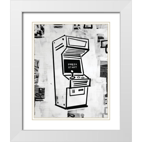 Arcade I White Modern Wood Framed Art Print with Double Matting by Youngstrom, Kent