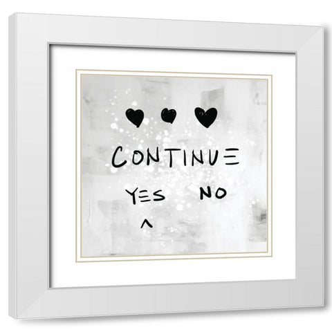 Arcade V White Modern Wood Framed Art Print with Double Matting by Youngstrom, Kent