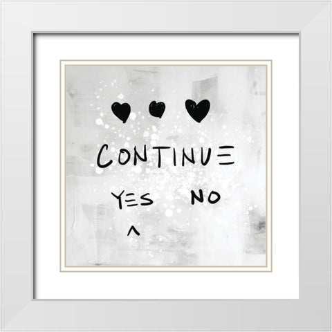 Arcade V White Modern Wood Framed Art Print with Double Matting by Youngstrom, Kent