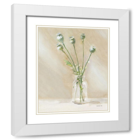 Country Fresh III Warm White Modern Wood Framed Art Print with Double Matting by Nai, Danhui