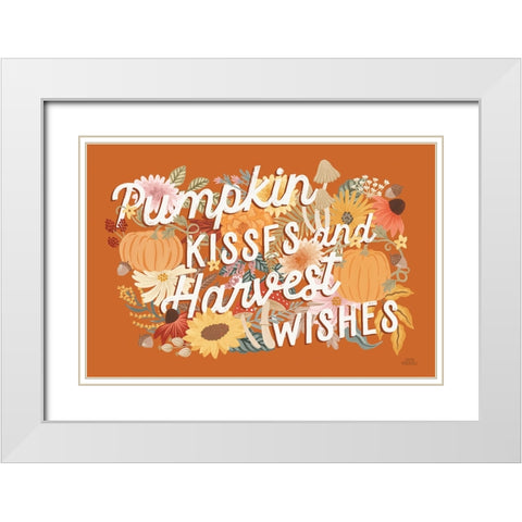 Autumn Meadow VII White Modern Wood Framed Art Print with Double Matting by Marshall, Laura