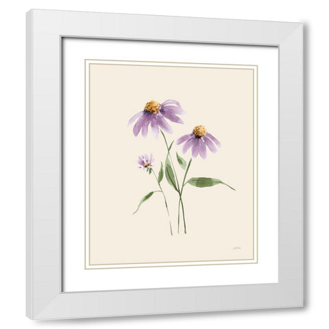 Wild Blooms I White Modern Wood Framed Art Print with Double Matting by Pete, Katrina