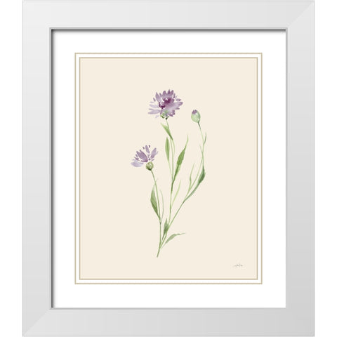 Wild Blooms II White Modern Wood Framed Art Print with Double Matting by Pete, Katrina