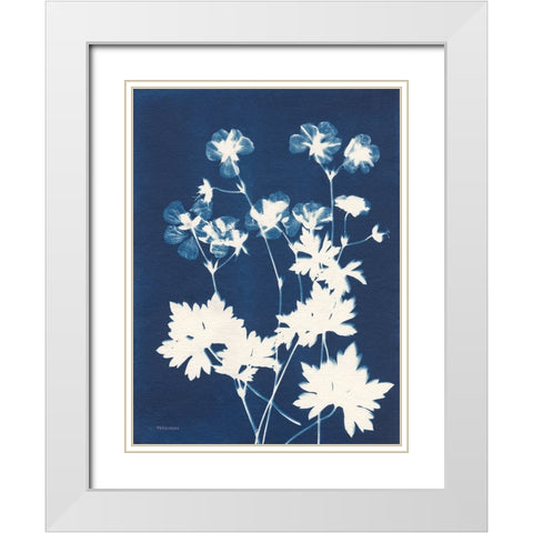 Alpine Flower V White Modern Wood Framed Art Print with Double Matting by Ferguson, Kathy