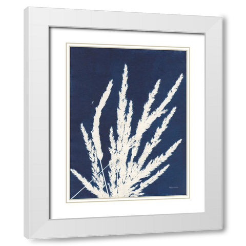 Ornamental Grass II White Modern Wood Framed Art Print with Double Matting by Ferguson, Kathy