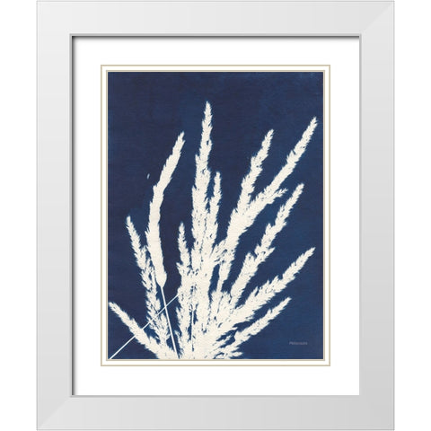 Ornamental Grass II White Modern Wood Framed Art Print with Double Matting by Ferguson, Kathy