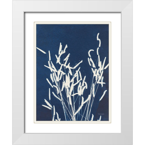 Ornamental Grass IV White Modern Wood Framed Art Print with Double Matting by Ferguson, Kathy