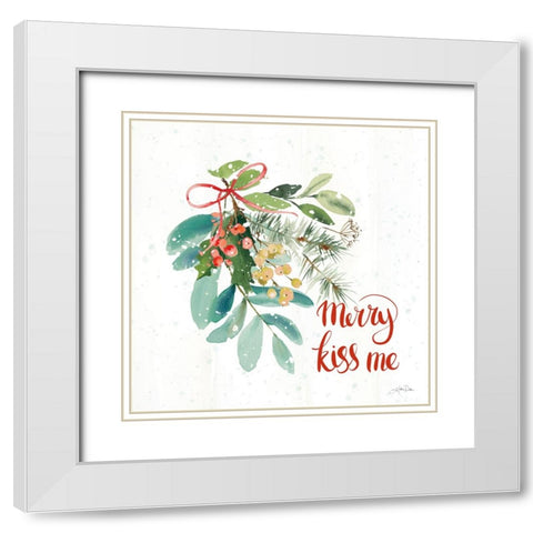 Celebrate the Season III White Modern Wood Framed Art Print with Double Matting by Pete, Katrina
