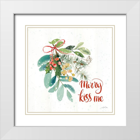 Celebrate the Season III White Modern Wood Framed Art Print with Double Matting by Pete, Katrina