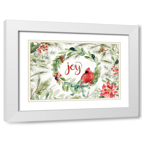 Celebrate the Season V White Modern Wood Framed Art Print with Double Matting by Pete, Katrina