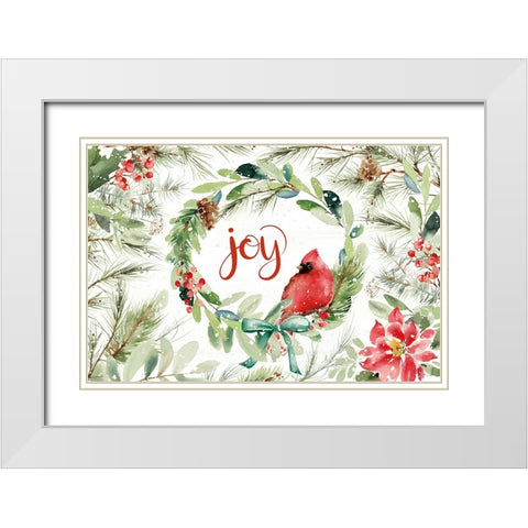 Celebrate the Season V White Modern Wood Framed Art Print with Double Matting by Pete, Katrina