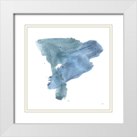 Transitions I White Modern Wood Framed Art Print with Double Matting by Paschke, Chris