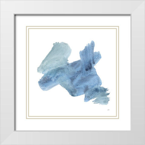 Transitions II White Modern Wood Framed Art Print with Double Matting by Paschke, Chris