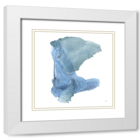 Transitions III White Modern Wood Framed Art Print with Double Matting by Paschke, Chris