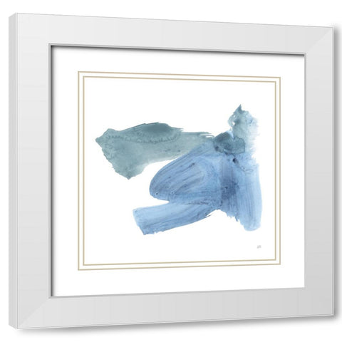 Transitions IV White Modern Wood Framed Art Print with Double Matting by Paschke, Chris