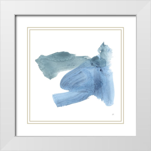 Transitions IV White Modern Wood Framed Art Print with Double Matting by Paschke, Chris