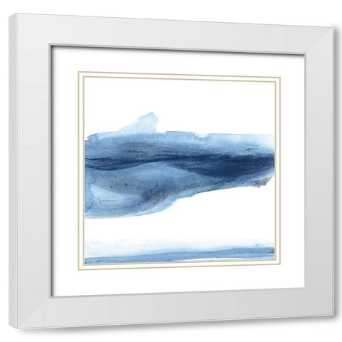 Emotion III White Modern Wood Framed Art Print with Double Matting by Paschke, Chris