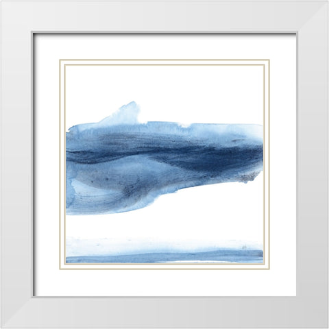 Emotion III White Modern Wood Framed Art Print with Double Matting by Paschke, Chris