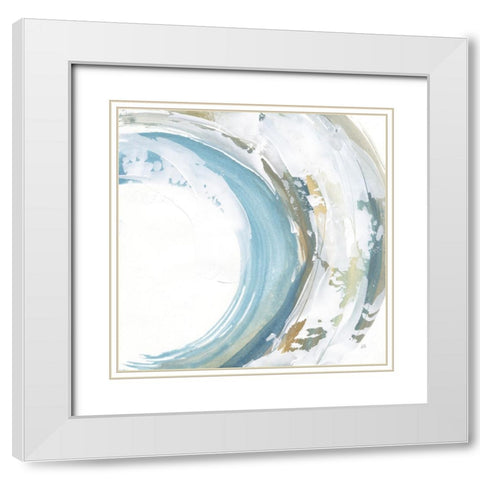 Cyclical II White Modern Wood Framed Art Print with Double Matting by Paschke, Chris