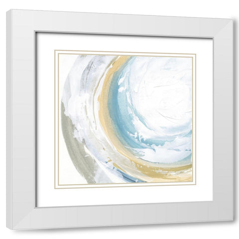 Cyclical III White Modern Wood Framed Art Print with Double Matting by Paschke, Chris