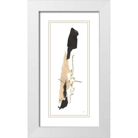 Instinct III White Modern Wood Framed Art Print with Double Matting by Paschke, Chris