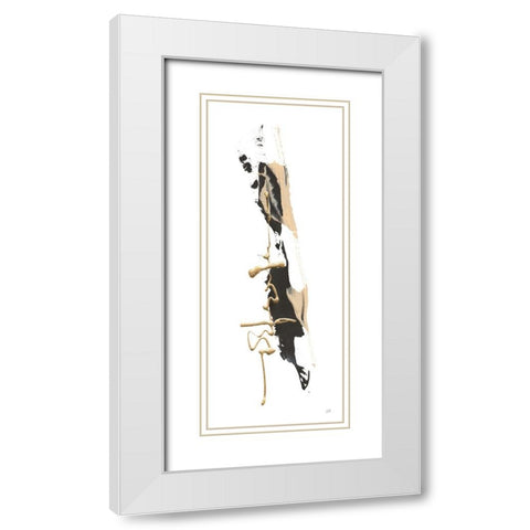 Instinct IV White Modern Wood Framed Art Print with Double Matting by Paschke, Chris