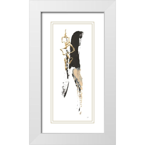 Instinct VI White Modern Wood Framed Art Print with Double Matting by Paschke, Chris