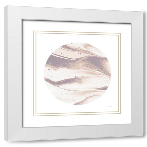 Dark Matter II Blush White Modern Wood Framed Art Print with Double Matting by Rhue, Piper