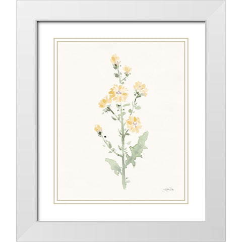 Flowers of the Wild III Pastel White Modern Wood Framed Art Print with Double Matting by Pete, Katrina