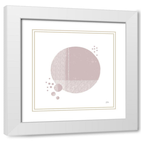 Tribeca I Mauve White Modern Wood Framed Art Print with Double Matting by Averinos, Melissa