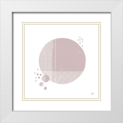 Tribeca I Mauve White Modern Wood Framed Art Print with Double Matting by Averinos, Melissa