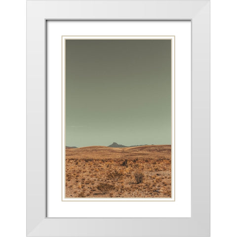 Welcome III White Modern Wood Framed Art Print with Double Matting by Larson, Nathan