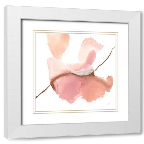 Organic II White Modern Wood Framed Art Print with Double Matting by Paschke, Chris