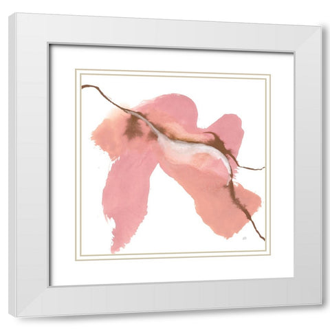 Organic IV White Modern Wood Framed Art Print with Double Matting by Paschke, Chris