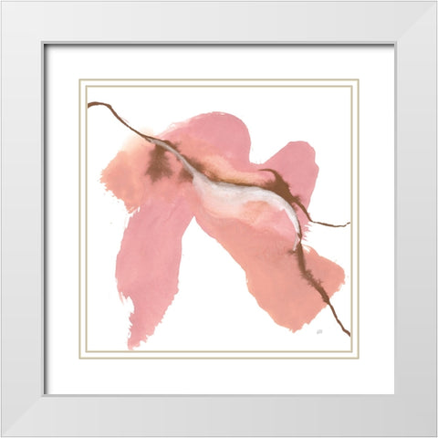 Organic IV White Modern Wood Framed Art Print with Double Matting by Paschke, Chris