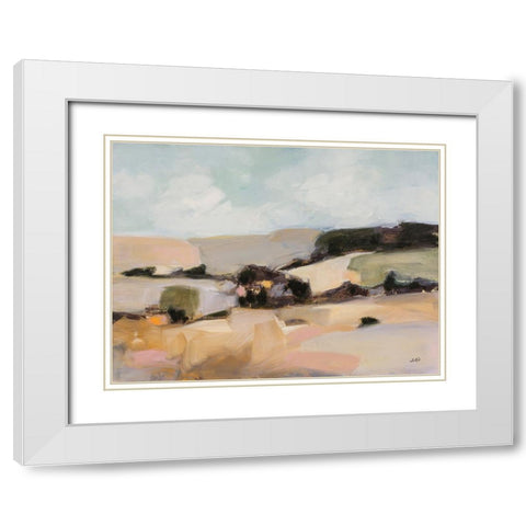 Desert Moment White Modern Wood Framed Art Print with Double Matting by Purinton, Julia