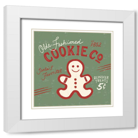 Christmas Nostalgia IV White Modern Wood Framed Art Print with Double Matting by York, Leah