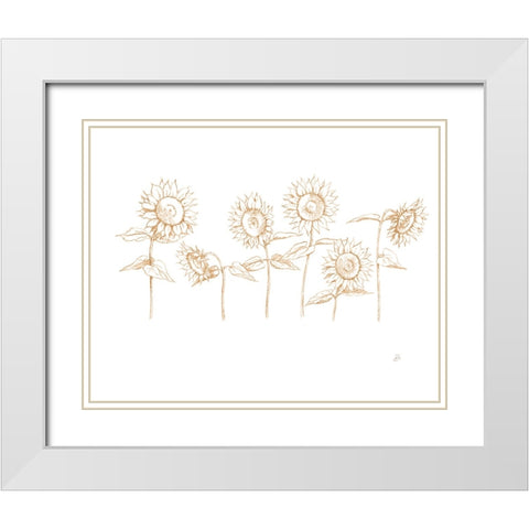 Sunshine Seeds III White Modern Wood Framed Art Print with Double Matting by Brissonnet, Daphne