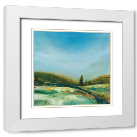 Turn of Season White Modern Wood Framed Art Print with Double Matting by Schlabach, Sue