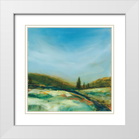 Turn of Season White Modern Wood Framed Art Print with Double Matting by Schlabach, Sue