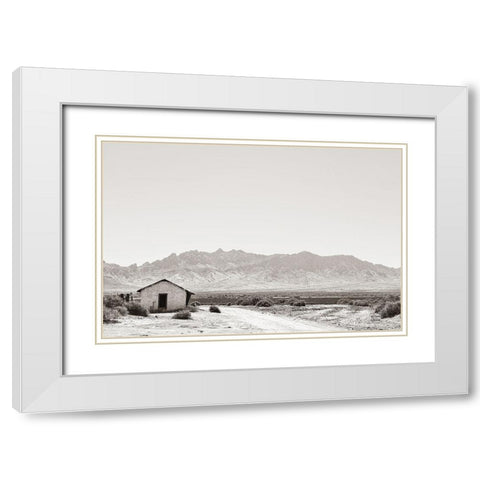 The Sun and All White Modern Wood Framed Art Print with Double Matting by Larson, Nathan