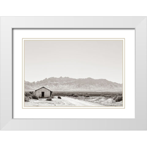 The Sun and All White Modern Wood Framed Art Print with Double Matting by Larson, Nathan