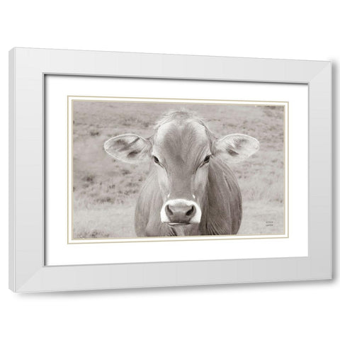 Dairy Barn Neutral White Modern Wood Framed Art Print with Double Matting by Larson, Nathan