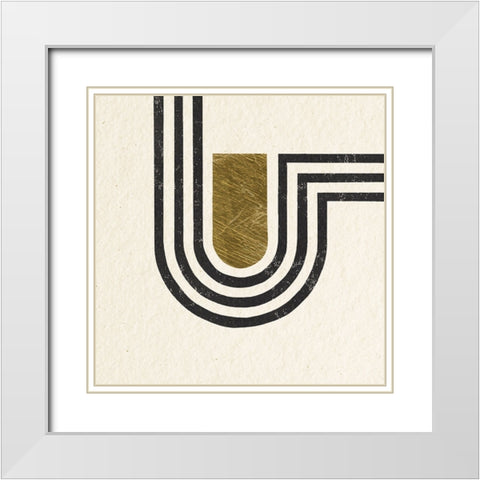 Path I White Modern Wood Framed Art Print with Double Matting by Hershey, Moira